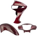 Kit Carenagem Frontal Biz 125 KS ES 2013 2014 2015 Vermelho Pimenta