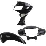Kit Carenagem Frontal Biz 110 125 2011 a 2017 Preto