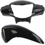Kit Carenagem Frontal Biz 110 125 2011 a 2017 Preto