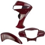 Kit Carenagem Frontal Biz 110 2017 Vermelho Guarau