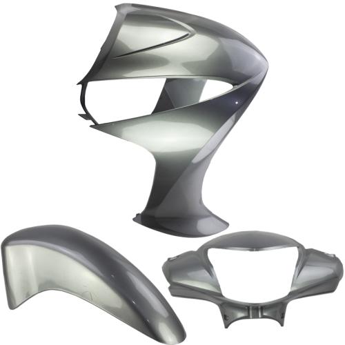 Kit Carenagem Frontal Biz 125 KS ES 2012 Prata