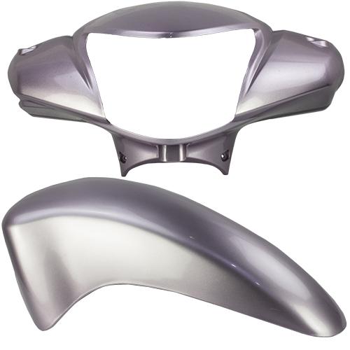 Kit Carenagem Frontal Biz 2011 Rosa Agata