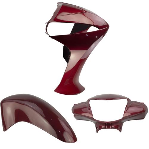 Kit Carenagem Frontal Biz 125 KS ES 2013 2014 2015 Vermelho Pimenta