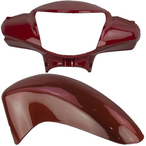 Kit Carenagem Frontal Biz 110 2016 - Biz 125 2011 2012 Vermelho Maceio