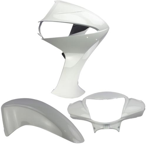 Kit Carenagem Frontal Biz 110 2015 2016 2017 Branco