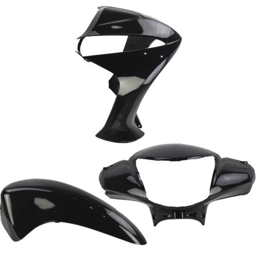 Kit Carenagem Frontal Biz 110 125 2011 a 2017 Preto