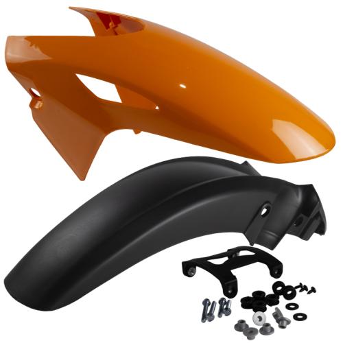 Paralama Dianteiro Com Suporte Titan Fan 160 2025 Laranja