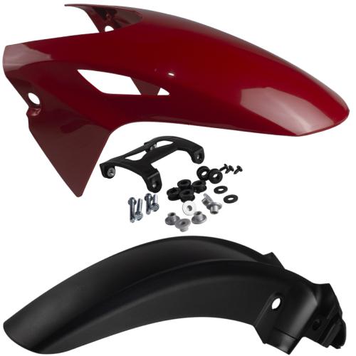 Paralama Dianteiro CG 160 Fan Titan 25-25 Adpatavel 2014 Ate 204 - Vermelho Guarau