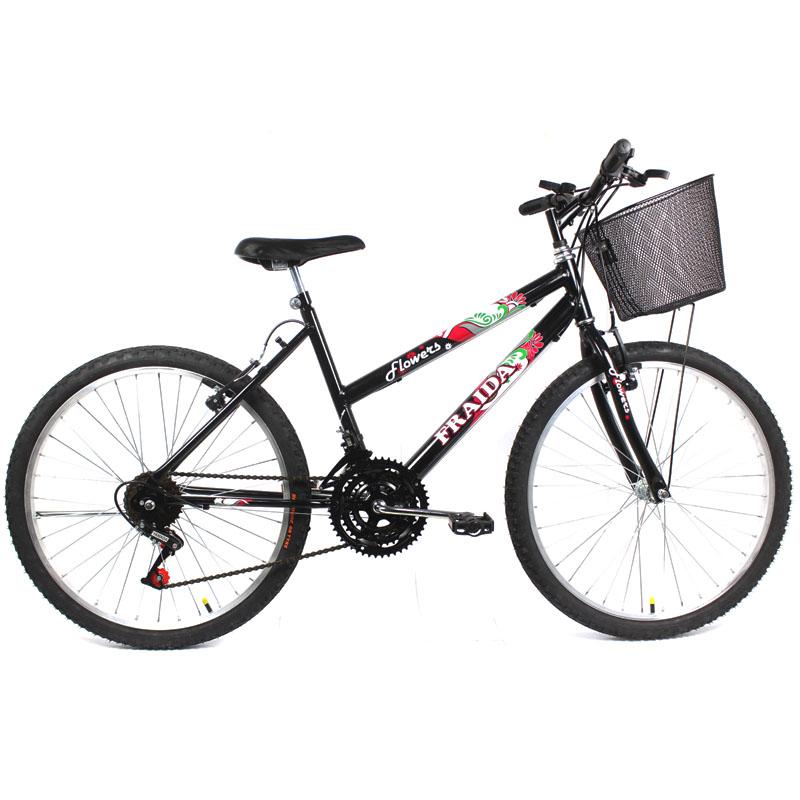 MG Bicicletas - Bicicleta aro 24 feminina , com cesta 